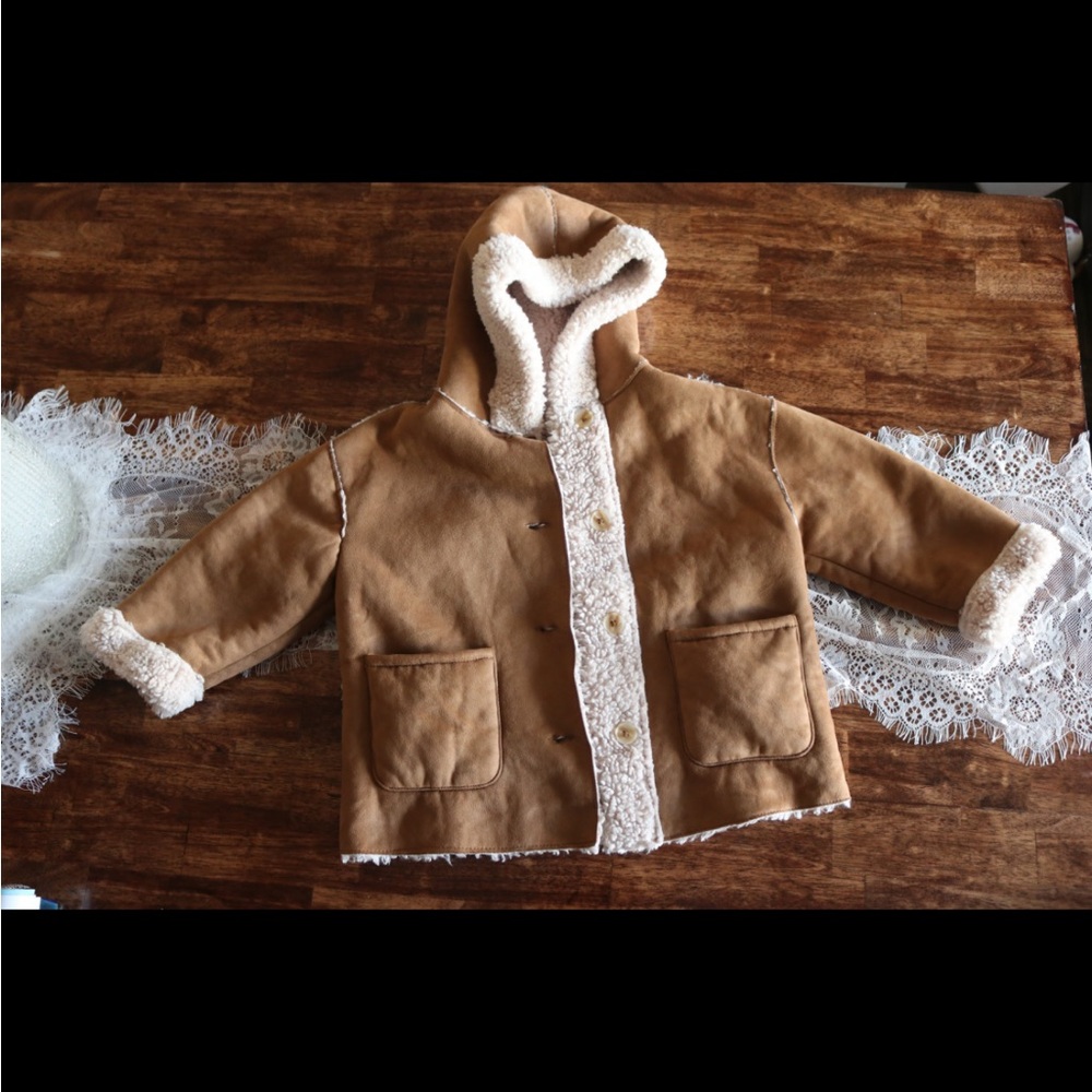 Cozy Brown Kids Jacket with Hood
